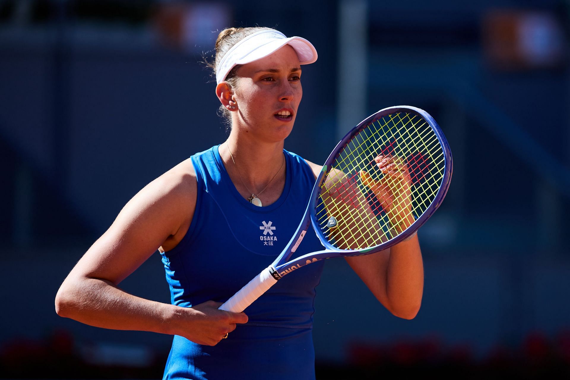 Mertens in action at the Mutua Madrid Open - Day Six - Source: Getty
